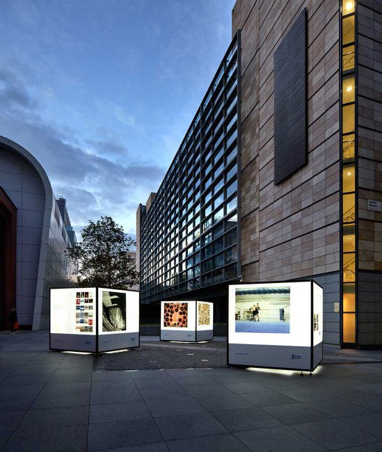 Illuminated Cubes at Broadgate, Regents Place and Paddington Basin 2017