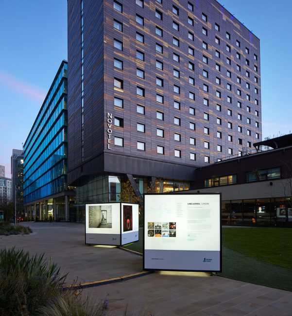 British Land Illuminated Cubes at Broadgate, Regents Place and Paddington Basin 2017